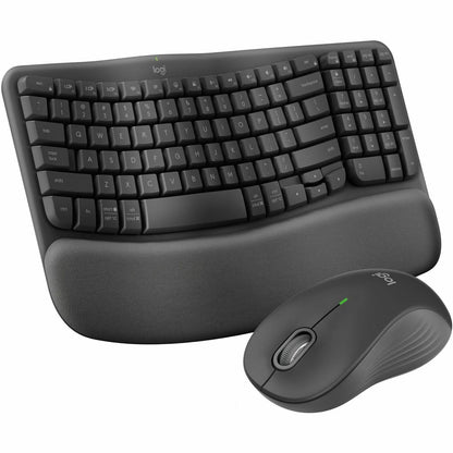 Main Image for Logitech Wave Keys MK670 Combo, Wireless Ergonomic Keyboard with Signature M550 L Wireless Mouse, Graphite