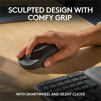 Alternate-Image4 Image for Logitech Wave Keys MK670 Combo, Wireless Ergonomic Keyboard with Signature M550 L Wireless Mouse, Graphite