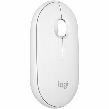 Main Image for Logitech Pebble Mouse 2 M350s Slim Bluetooth Wireless Mouse, Portable, Customizable Button, Quiet Clicks, Tonal White