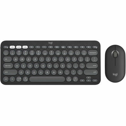 Main Image for Logitech Pebble 2 Combo, Wireless Keyboard and Mouse, Quiet and Portable, Customizable, Logi Bolt, Tonal Graphite