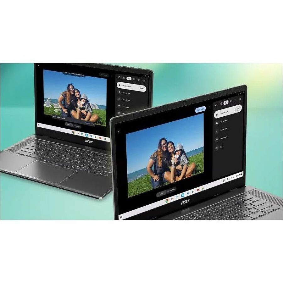 Alternate-Image6 Image for Acer Chromebook Plus 514 CBE574-1T-R7WJ 14" Touchscreen Chromebook - WUXGA - 60 Hz - AMD Ryzen 3 7320C - 8 GB - 256 GB SSD - English (US) Keyboard - Iron