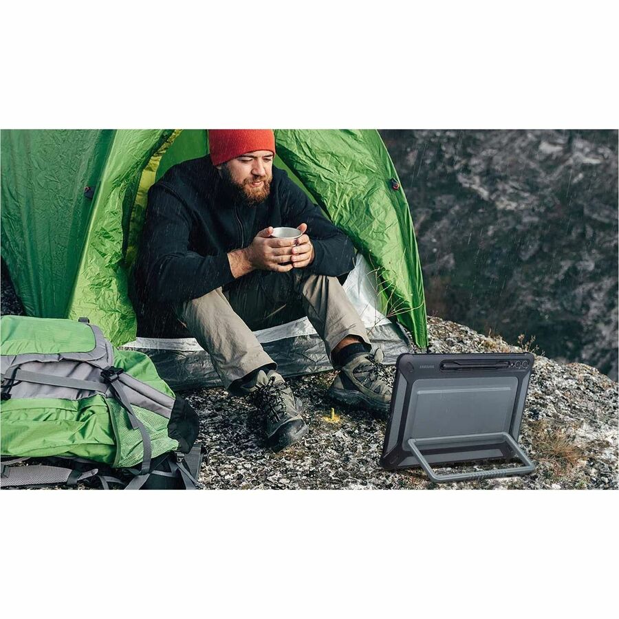 Life-Style Image for Samsung Rugged Carrying Case Samsung Galaxy Tab S9+ Tablet, Stylus - Black