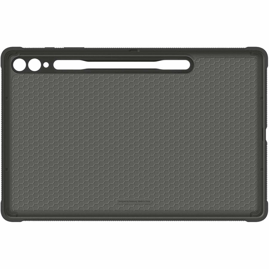 Rear Image for Samsung Rugged Carrying Case Samsung Galaxy Tab S9+ Tablet, Stylus - Black