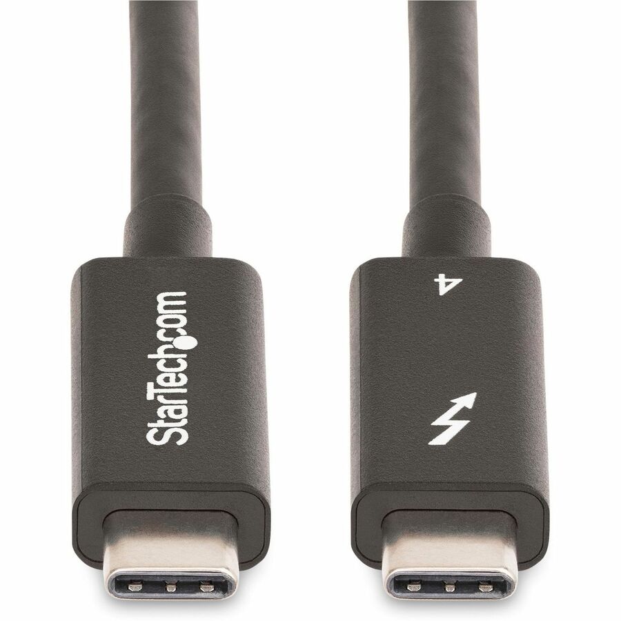Front Image for StarTech.com 6ft (2m) Active Thunderbolt 4 Cable, 40Gbps, 100W PD, 4K/8K Video, Intel-Certified, Compatible w/Thunderbolt 3/USB 3.2/DisplayPort
