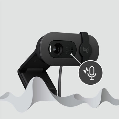 Alternate-Image3 Image for Logitech BRIO 100 Webcam - 2 Megapixel - 30 fps - Graphite - USB Type A