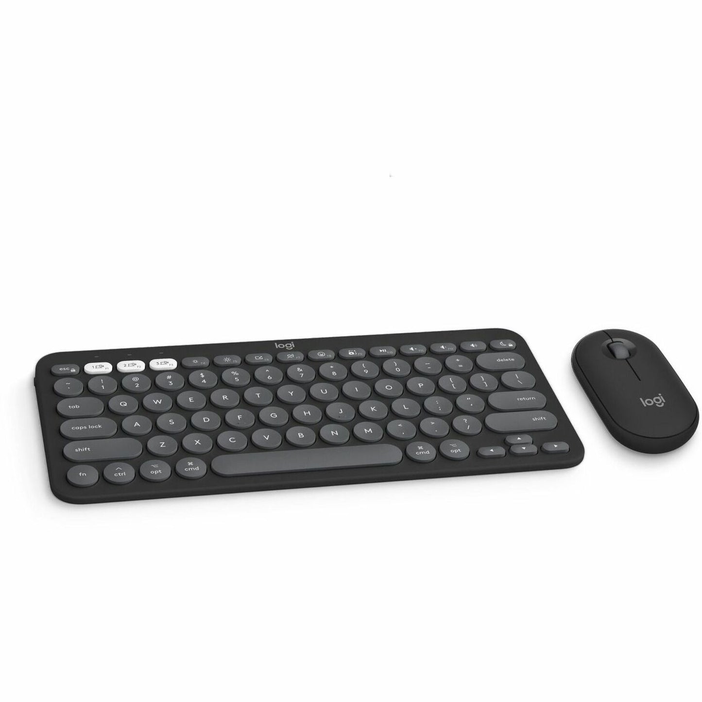 Main Image for Logitech Pebble 2 Combo for Mac, Wireless Keyboard and Mouse, Slim, Quiet and Portable, Customizable, Tonal Graphite