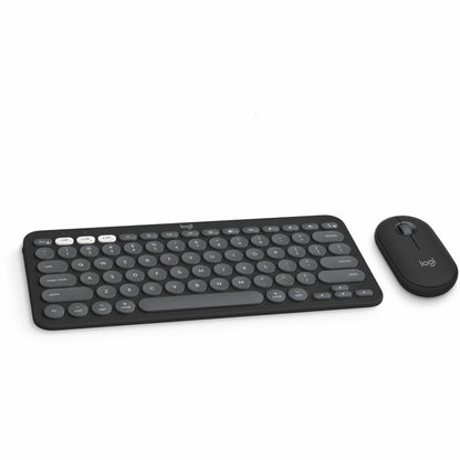 Main Image for Logitech Pebble 2 Combo for Mac, Wireless Keyboard and Mouse, Slim, Quiet and Portable, Customizable, Tonal Graphite