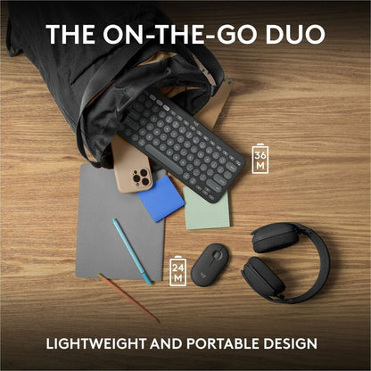 Alternate-Image8 Image for Logitech Pebble 2 Combo for Mac, Wireless Keyboard and Mouse, Slim, Quiet and Portable, Customizable, Tonal Graphite