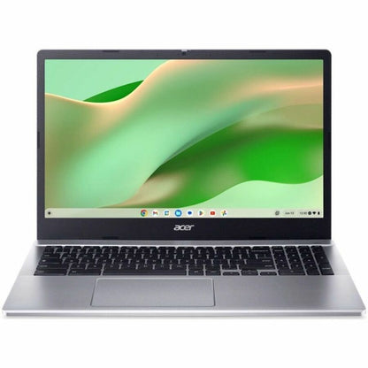 Front Image for Acer Chromebook 315 CB315-5H-C4Z5 15.6" Chromebook - Full HD - 60 Hz - Intel N-Series N100 - 8 GB - 64 GB Flash Memory - English (US) Keyboard - Silver