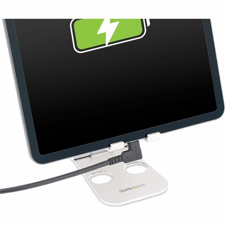Alternate-Image8 Image for StarTech 1.6ft (50cm) USB-C Cable, Right-Angled, USB 10Gbps, 100W (5A) PD, 8K 60Hz/4K 144Hz DP Alt Mode, Rugged, Thunderbolt Compat.