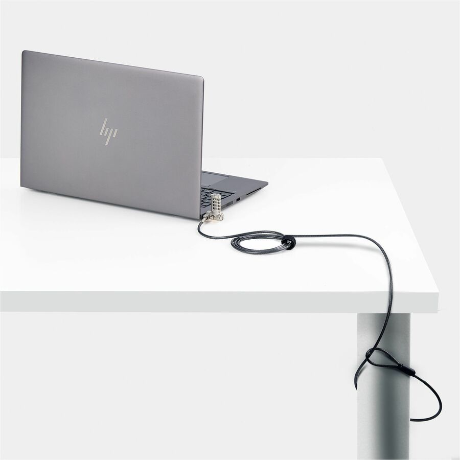 Alternate-Image4 Image for StarTech Universal Laptop Lock 6.6ft, Keyless Combo. Security Locking Cable For Notebook, Noble Wedge&reg;/Nano/K-Slot Compatible, TAA
