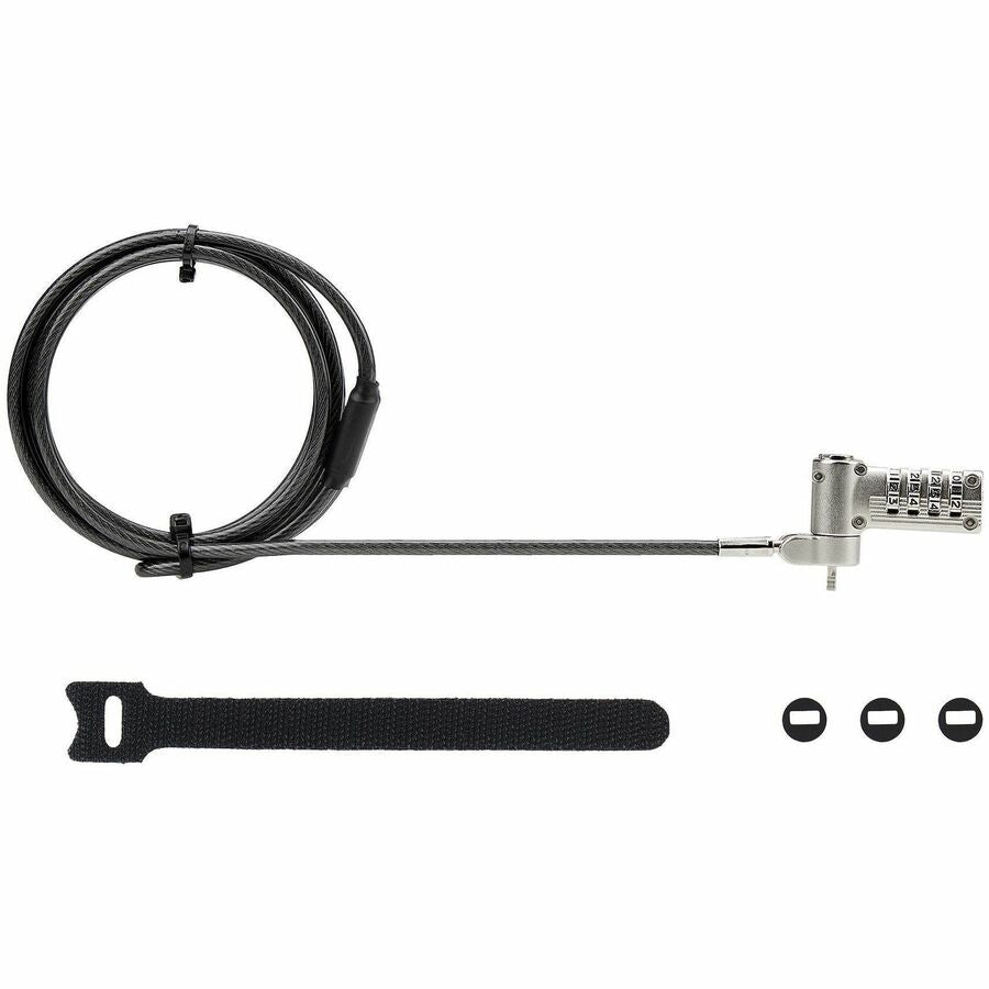 Alternate-Image8 Image for StarTech Universal Laptop Lock 6.6ft, Keyless Combo. Security Locking Cable For Notebook, Noble Wedge&reg;/Nano/K-Slot Compatible, TAA