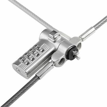 Alternate-Image3 Image for StarTech Universal Laptop Lock 6.6ft, Keyless Combo. Security Locking Cable For Notebook, Noble Wedge&reg;/Nano/K-Slot Compatible, TAA