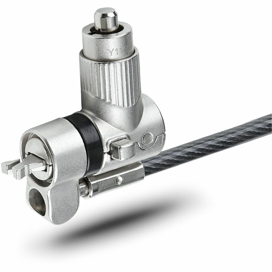 Alternate-Image2 Image for StarTech.com Universal Laptop Lock 6.6ft, Security Cable For Notebook Compatible w/Noble Wedge&reg;/Nano/K-Slot; Keyed Locking Cable