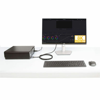 Alternate-Image6 Image for StarTech.com 6ft (2m) DisplayPort to HDMI Adapter Cable, 8K 60Hz, 4K 144Hz, HDR10, DP 1.4 to HDMI 2.1 Active Video Converter