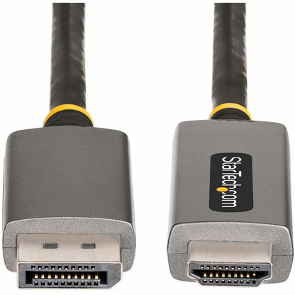Alternate-Image4 Image for StarTech.com 6ft (2m) DisplayPort to HDMI Adapter Cable, 8K 60Hz, 4K 144Hz, HDR10, DP 1.4 to HDMI 2.1 Active Video Converter