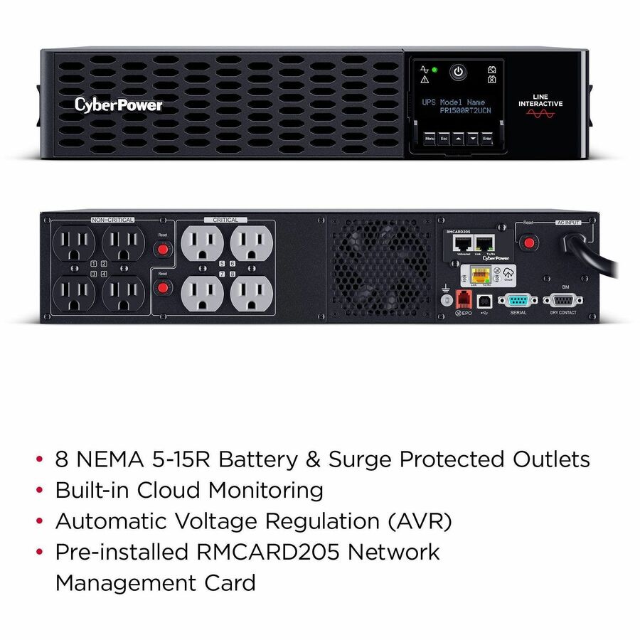 Alternate-Image4 Image for CyberPower PR1500RT2UCN Smart App Sinewave UPS Systems
