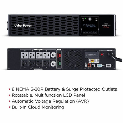 Alternate-Image5 Image for CyberPower PR2200RT2UC Smart App Sinewave UPS Systems