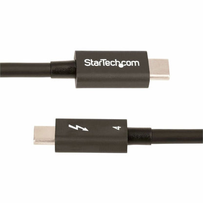 Alternate-Image3 Image for StarTech.com 1.6ft/50cm Thunderbolt 4 Cable, 40Gbps, 100W PD, 4K/8K Video, Intel-Certified, Compatible w/Thunderbolt 3/USB 3.2/DisplayPort