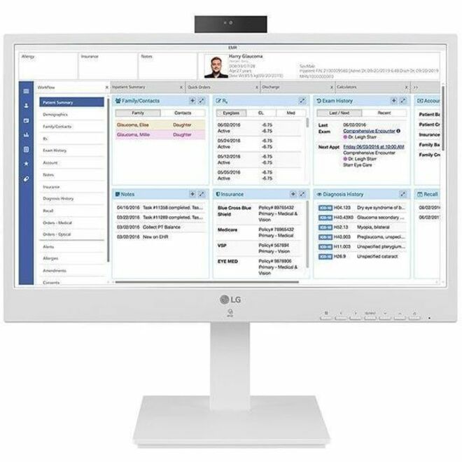 Alternate-Image1 Image for LG 24CR671IK-6P All-in-One Thin Client - Intel Pentium N6005 Quad-core (4 Core) 2 GHz - White