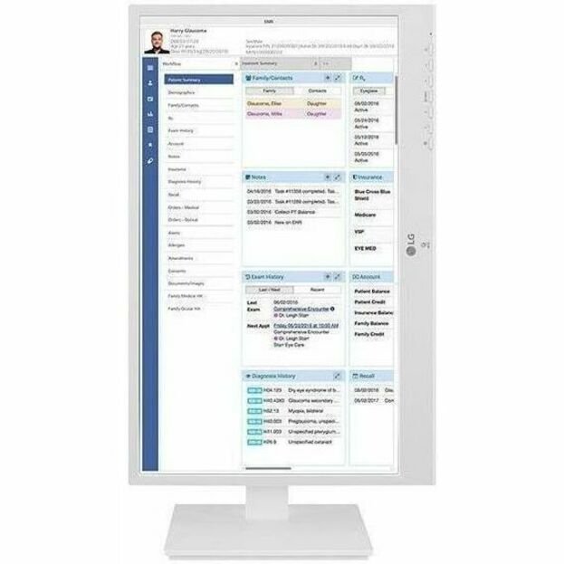 Front Image for LG 24CR671NK-6P All-in-One Thin Client - Intel Pentium N6005 Quad-core (4 Core) 2 GHz - White