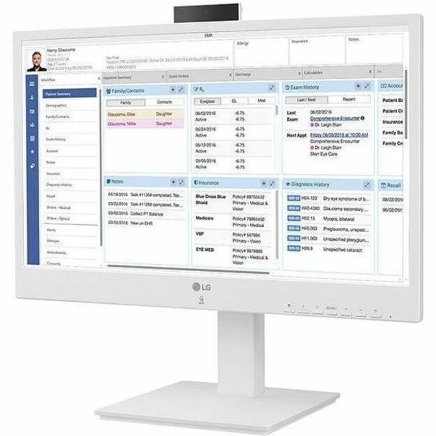 Alternate-Image2 Image for LG 24CR671NK-6P All-in-One Thin Client - Intel Pentium N6005 Quad-core (4 Core) 2 GHz - White