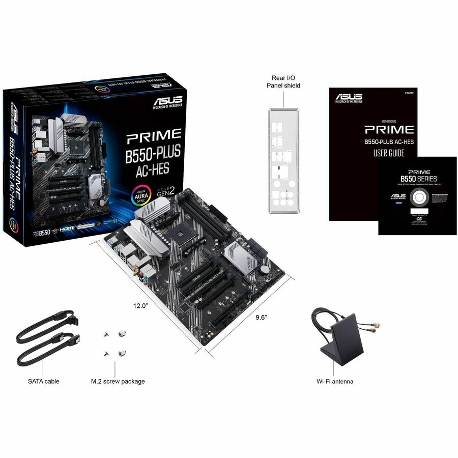 Alternate-Image5 Image for Asus Prime PRIME B550-PLUS AC-HES Desktop Motherboard - AMD B550 Chipset - Socket AM4 - ATX