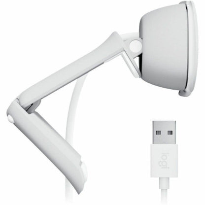 Right Image for Logitech BRIO 100 Webcam - 2 Megapixel - Off White - USB Type A - 1 Pack(s)