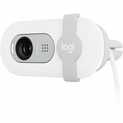 Alternate-Image5 Image for Logitech BRIO 100 Webcam - 2 Megapixel - Off White - USB Type A - 1 Pack(s)