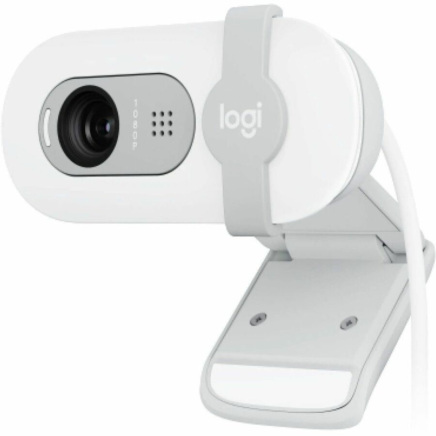 Left Image for Logitech BRIO 100 Webcam - 2 Megapixel - Off White - USB Type A - 1 Pack(s)