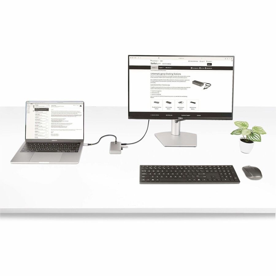 Alternate-Image6 Image for StarTech 4-Port USB-C Hub with USB-C DP Alt Mode Video Output, 3x USB-A, 1x USB-C, 100W Power Delivery Pass-Through, USB 3.2 10Gbps