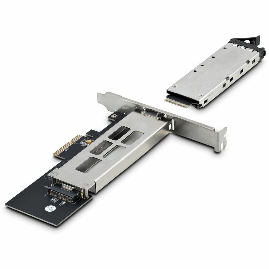Alternate-Image2 Image for StarTech M.2 NVMe SSD to PCIe x4 Removable Mobile Rack for PCI Express Expansion Slot, Tool-less Installation, PCIe Hot-Swap Drive Bay