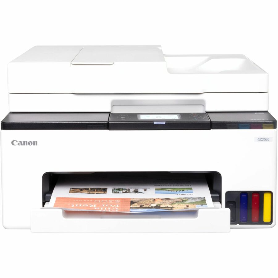 Front Image for Canon MAXIFY GX2020 Wired & Wireless MegaTank Inkjet Multifunction Printer - Color