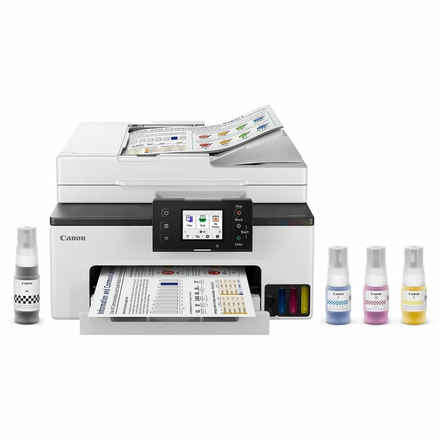 Main Image for Canon MAXIFY GX2020 Wired & Wireless MegaTank Inkjet Multifunction Printer - Color