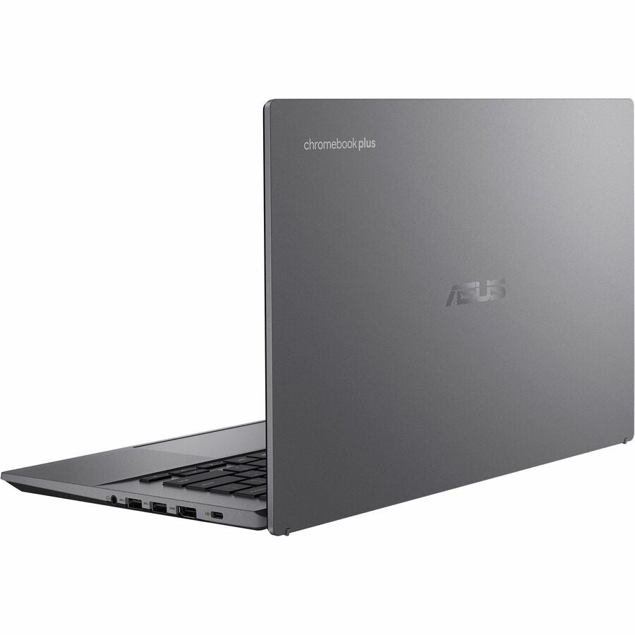 Left Image for Asus Chromebook Plus CX34 CX3402CBA-DH388-GR 14" Chromebook - Full HD - Intel Core i3 12th Gen i3-1215U - 8 GB - 128 GB Flash Memory - Rocky Gray