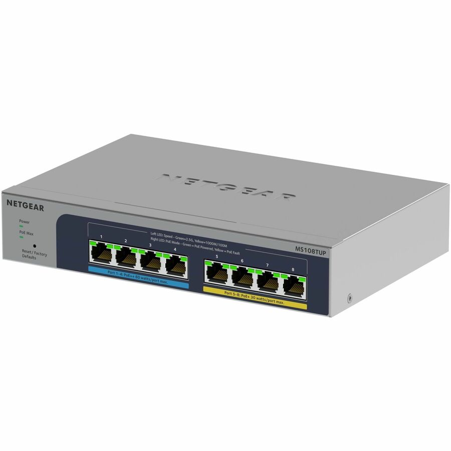 Alternate-Image1 Image for Netgear 8-port Ultra60 PoE++ Multi-Gigabit (2.5G) Ethernet Smart Switch