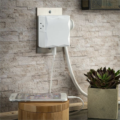 Alternate-Image7 Image for CyberPower P2WUC3 Home and Office 2 - Outlet Surge Protector with 500 J Surge Suppression