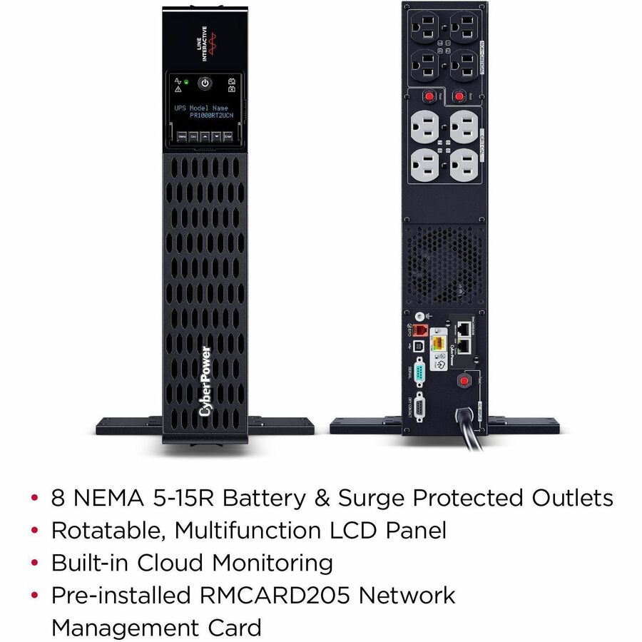 Alternate-Image6 Image for CyberPower PR1000RT2UCN Smart App Sinewave UPS Systems