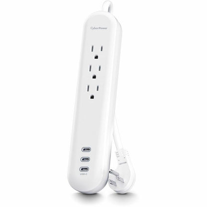 Alternate-Image4 Image for CyberPower P304UC3 Home and Office 3 - Outlet Surge Protector with 500 J Surge Suppression