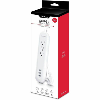 Alternate-Image7 Image for CyberPower P304UC3 Home and Office 3 - Outlet Surge Protector with 500 J Surge Suppression