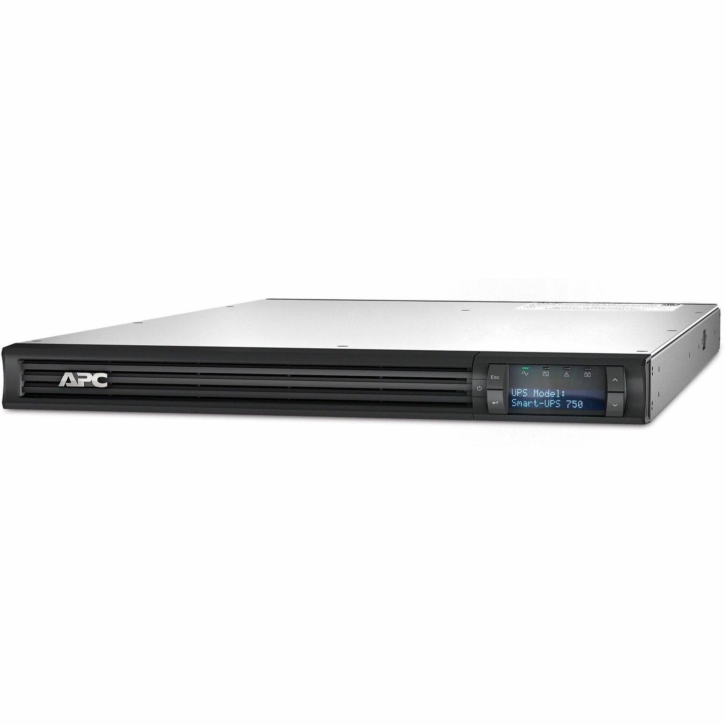 Main Image for APC Smart-UPS, Line Interactive, 750 VA, LCD, Rackmount 1U, 120V, 4x NEMA 5-15R outlet, USB, AVR, Short Depth