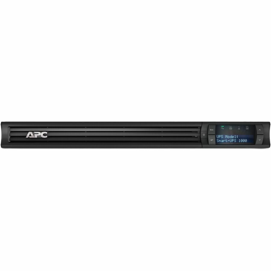Front Image for APC Smart-UPS, Line Interactive, 750 VA, LCD, Rackmount 1U, 120V, 4x NEMA 5-15R outlet, USB, AVR, Short Depth