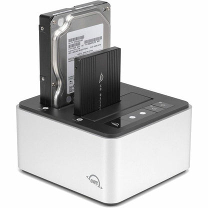Alternate-Image3 Image for OWC Drive Dock SATA/600, PCI Express NVMe - USB 3.2 (Gen 2) Type C Host Interface Desktop - Silver, Black
