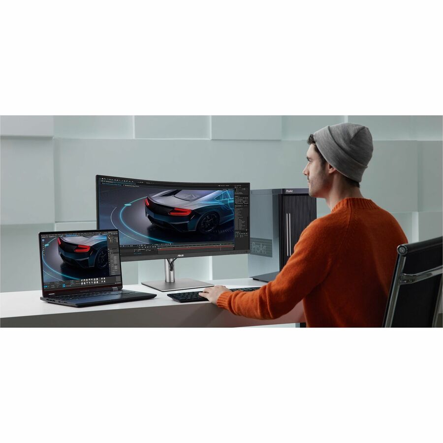Life-Style Image for Asus ProArt PA34VCNV 34" Class UW-QHD Curved Screen LCD Monitor - 21:9