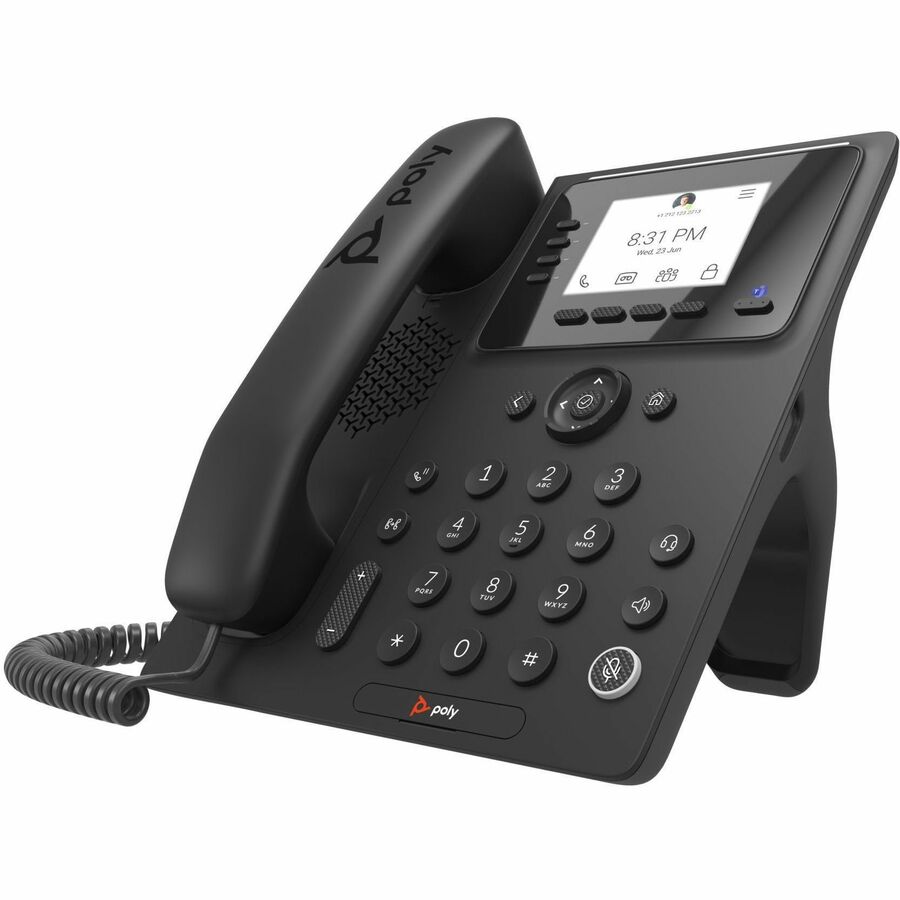 Alternate-Image2 Image for Poly CCX 350 IP Phone - Corded - Corded - Desktop, Wall Mountable - Black