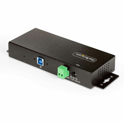 Alternate-Image1 Image for StarTech 7-Port Managed USB Hub, Heavy Duty Metal Industrial Housing, ESD & Surge Protection, Wall/Desk/Din-Rail Mount, USB 5Gbps, TAA