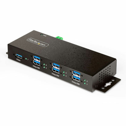 Main Image for StarTech 7-Port Managed USB Hub, Heavy Duty Metal Industrial Housing, ESD & Surge Protection, Wall/Desk/Din-Rail Mount, USB 5Gbps, TAA