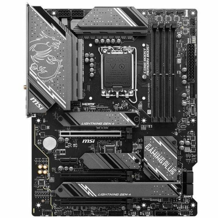 Alternate-Image1 Image for MSI Z790 GAMING PLUS WIFI Gaming Desktop Motherboard - Intel Z790 Chipset - Socket LGA-1700 - ATX