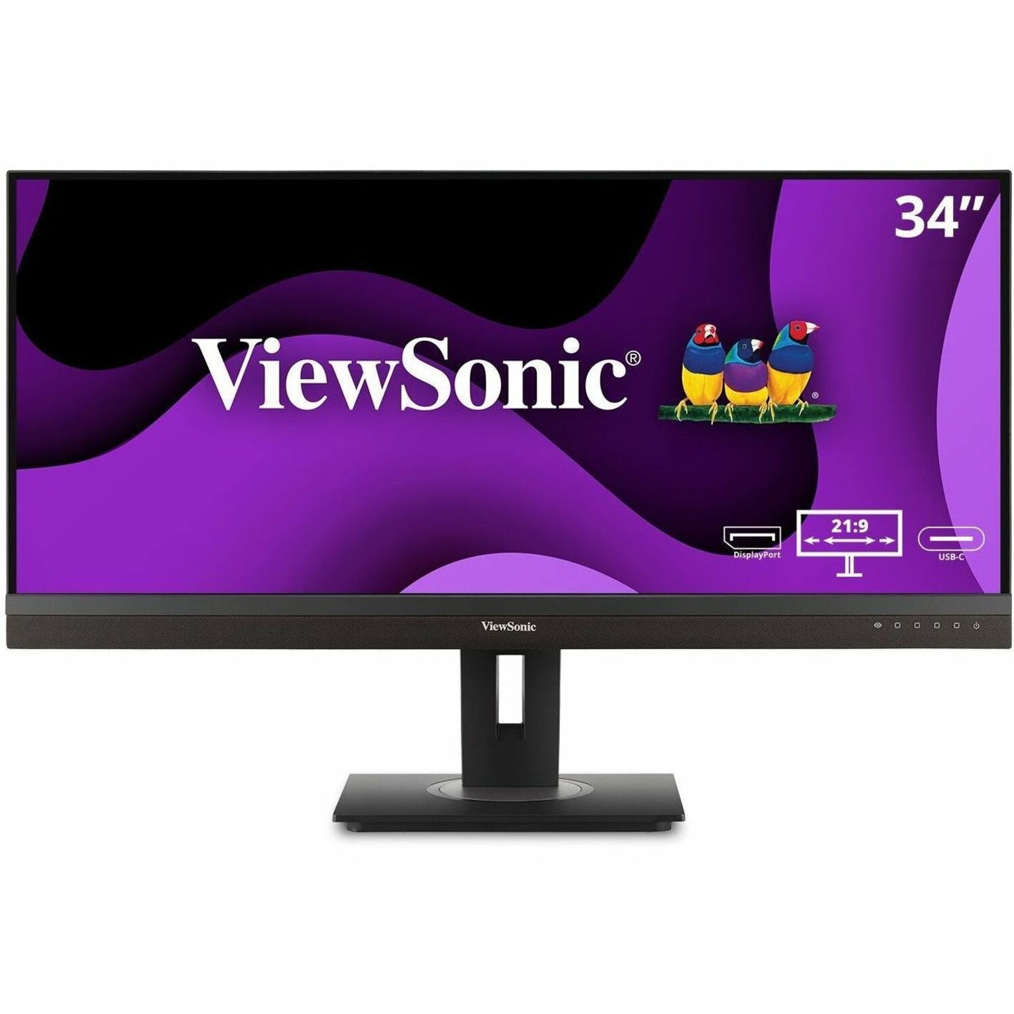 Main Image for ViewSonic VG3456A 34" Class UW-QHD Curved Screen LED Monitor - 21:9 - Black