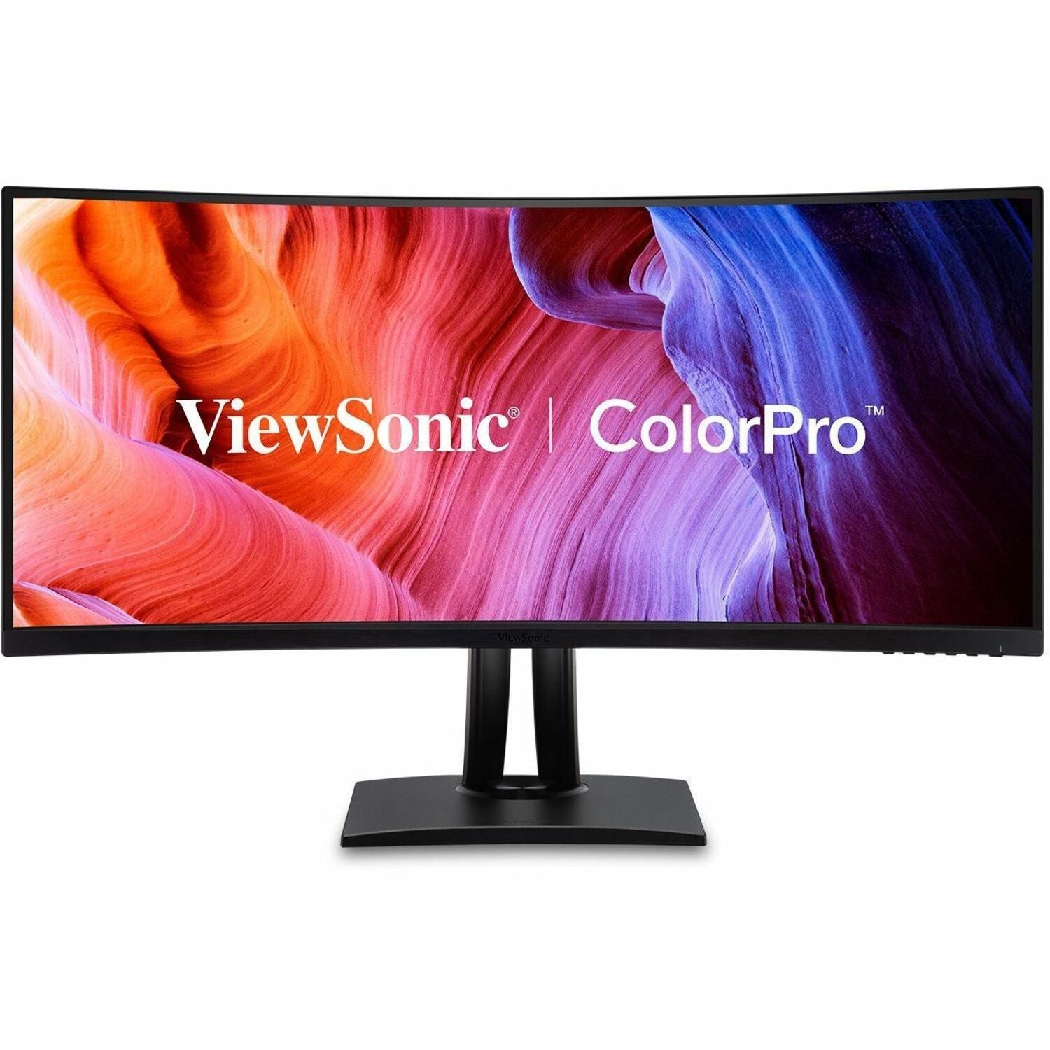 Main Image for ViewSonic ColorPro VP3456A 34" Class UW-QHD Curved Screen LED Monitor - 21:9 - Black